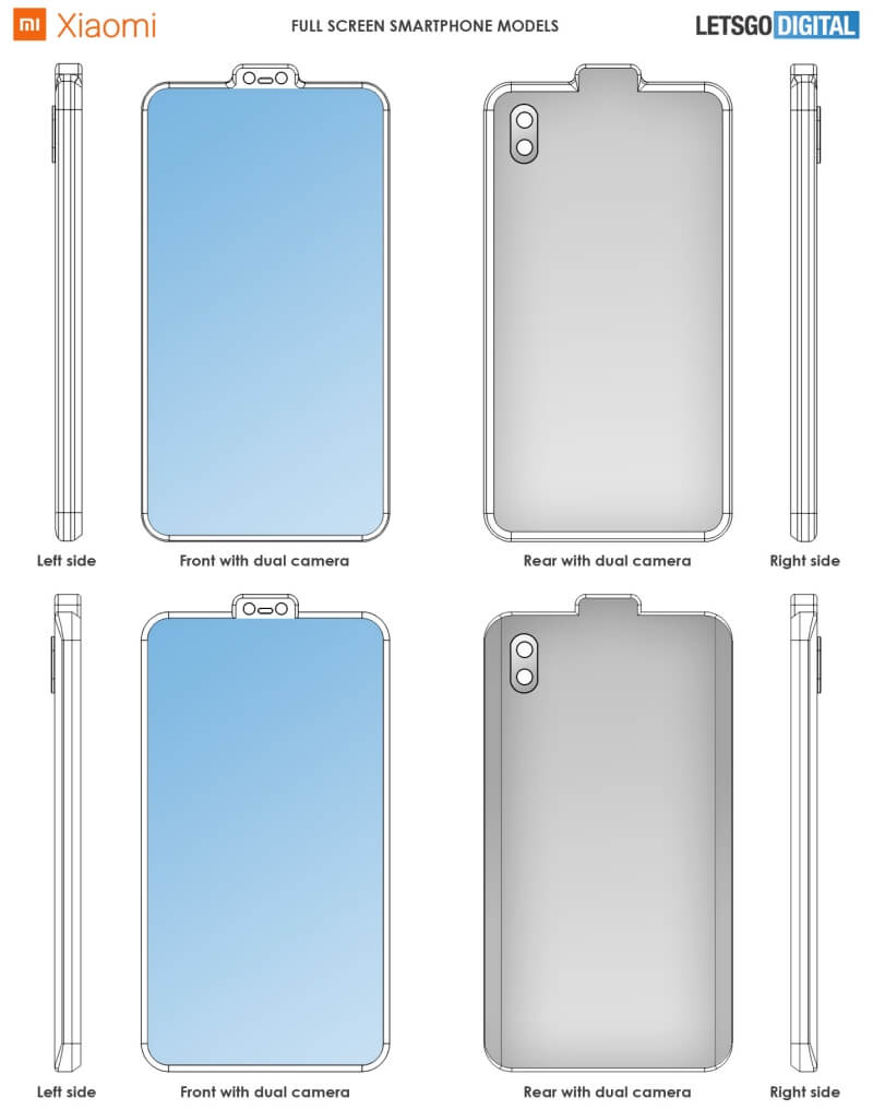 Xiaomi patents smartphone design with reverse-notch