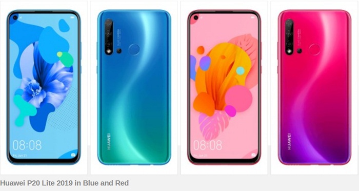 Huawei P20 lite 2019 leaked with hole punch display and quad camera setup