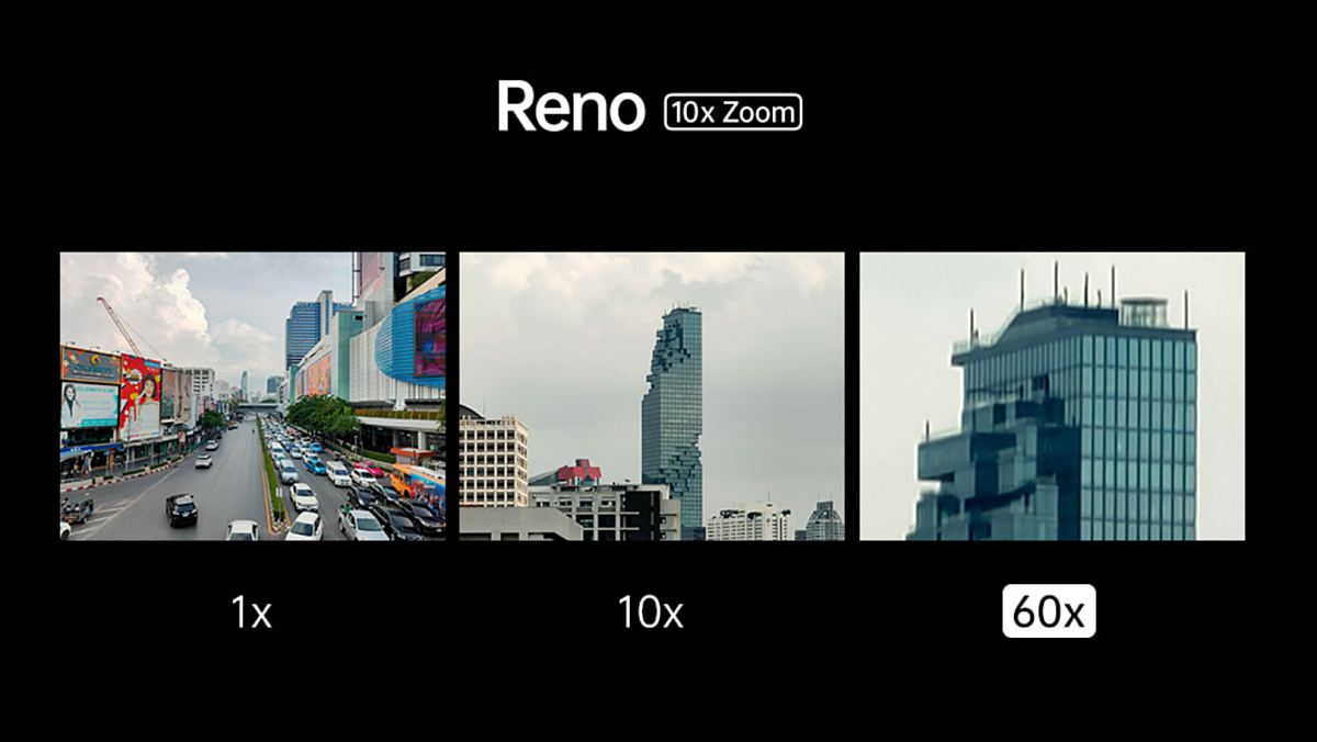 OPPO Reno 10x Zoom here it is 60x zoom