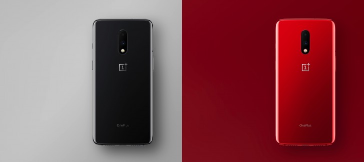 OnePlus 7 Black and Red