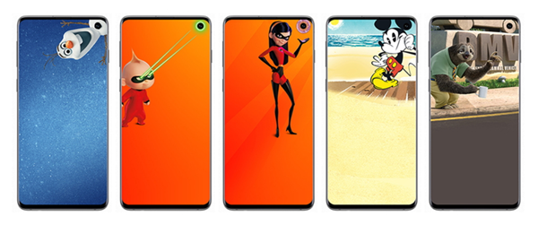 Samsung teams with Disney and Pixar to hide the punch-hole on the Galaxy S10