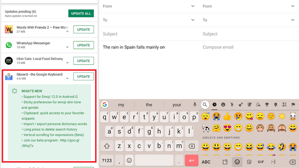 Update to Gboard makes it more visually appealing