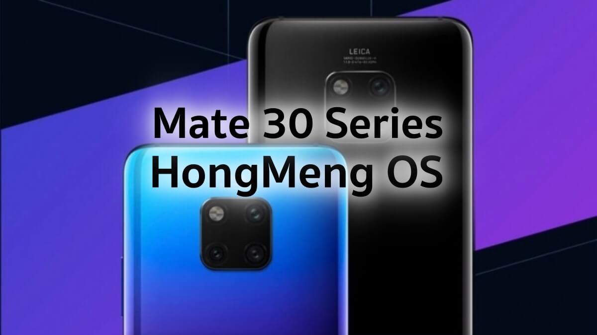 Huawei Mate 30 Series HongMeng OS