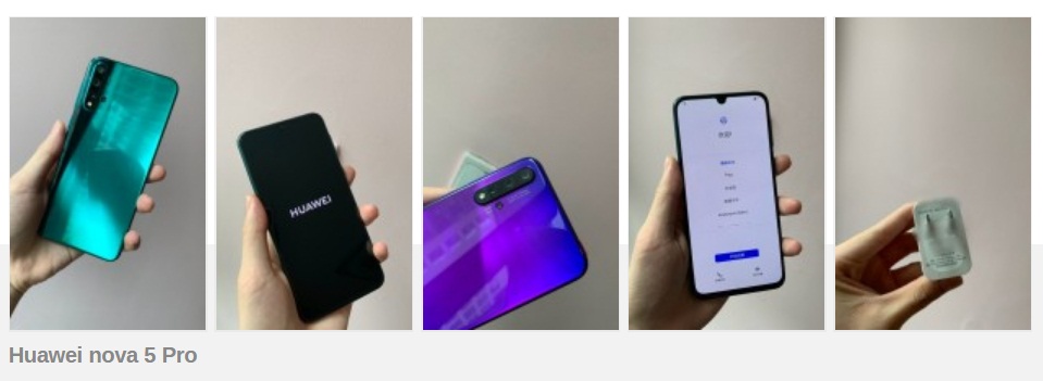 Huawei nova 5 Pro hands-on images appear online