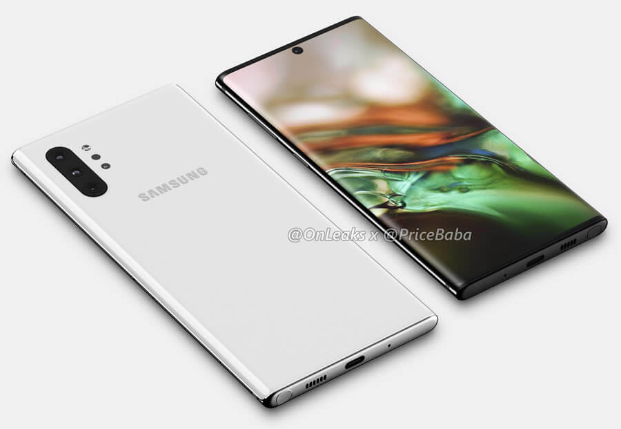 Samsung Galaxy Note10 Pro Renders