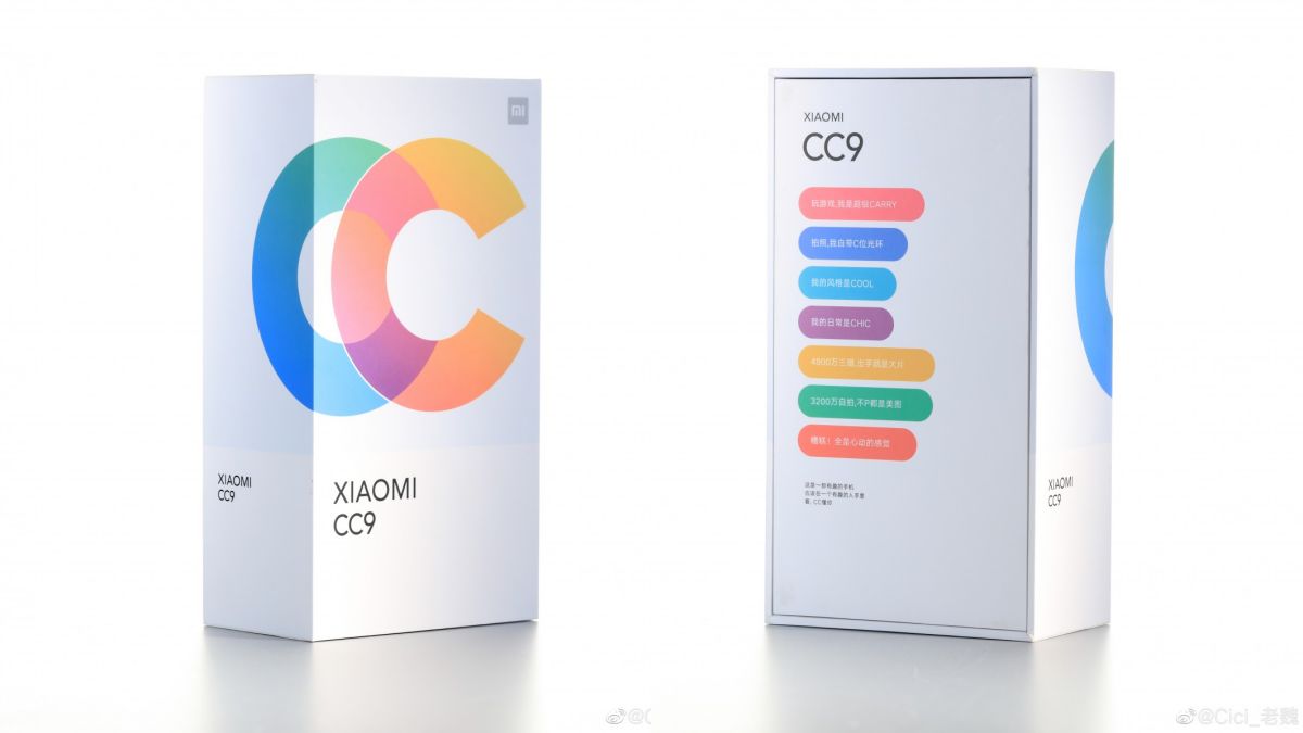 Xiaomi Mi CC9 retail box leaks, more selfie samples published