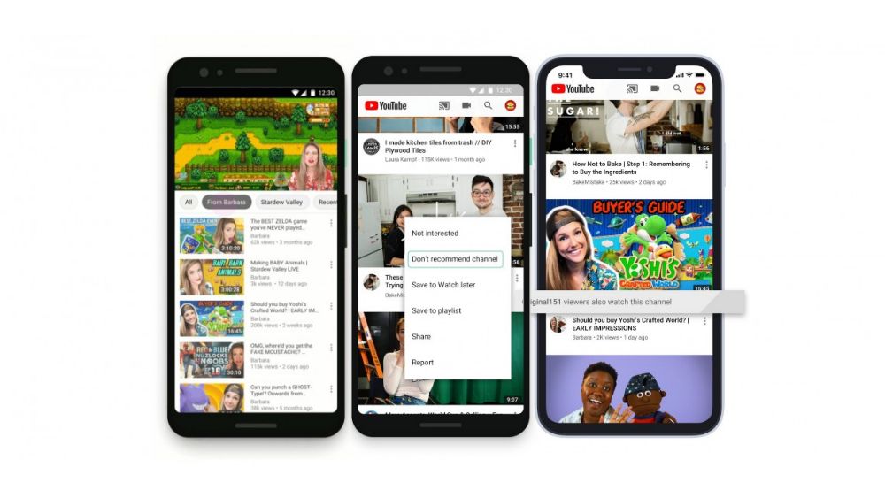 YouTube gives you more control over what videos show up in your Home feed and Up Next