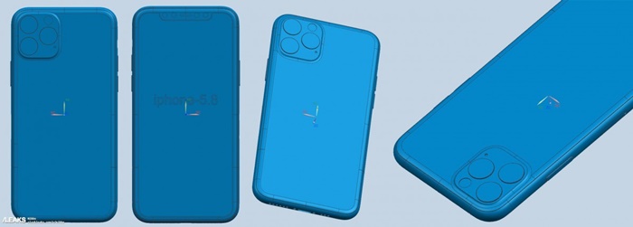 2019 iPhone family's CAD renders surface