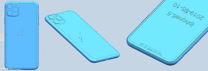 2019 iPhone family's CAD renders surface