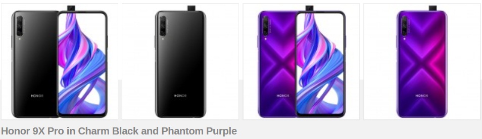 Honor 9X and 9X Pro go official with a pop-up camera, Kirin 810 chipset