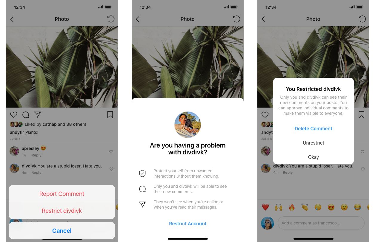 Instagram เปิดตัวฟีเจอร์ใหม่เพื่อช่วยป้องกันการกลั่นแกล้งบนโลกออนไลน์