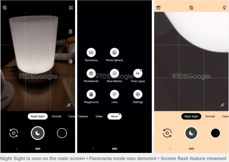 New Google Camera version will put Night Sight mode on the main screen