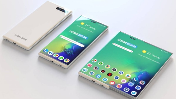 Samsung's patent shows a phone using a slide-out screen to become a tablet