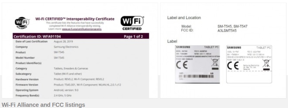 Alleged Samsung Galaxy Tab Active Pro 10.1 bags FCC and Wi-Fi certification