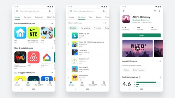 Google Play Store redesign now officially available for everyone