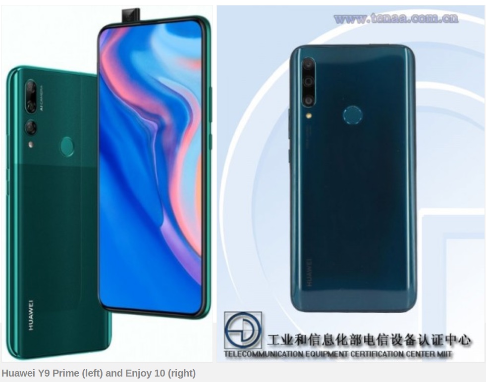 Huawei Enjoy 10 passes by TENAA with 6.59-inch display and Kirin 710 SoC