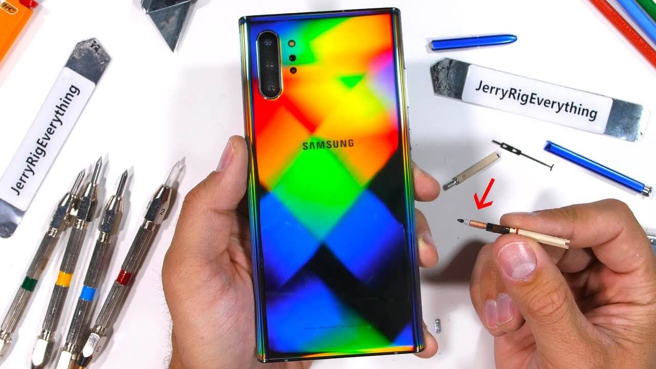 Samsung Galaxy Note10+ durability tested on video
