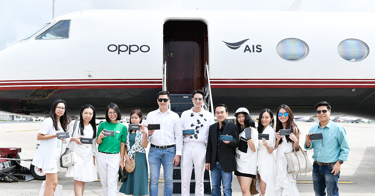 AIS and OPPO Reno Series Exclusive Private Jet