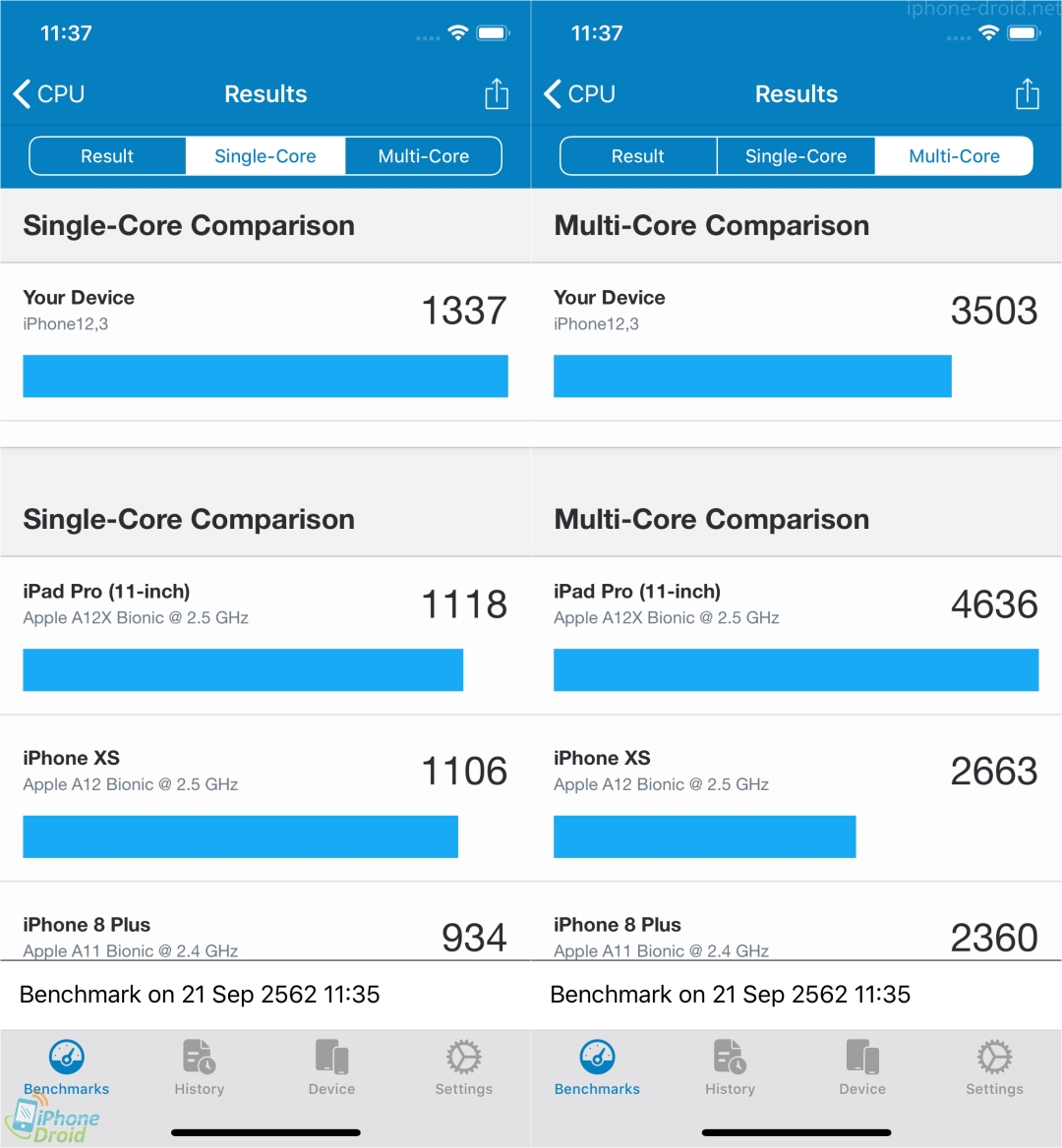 iPhone 11 Pro Geekbench