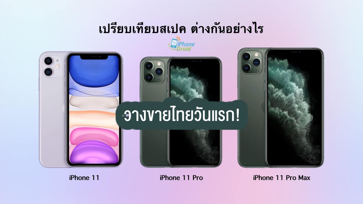 iPhone 11, iPhone 11 Pro and iPhone 11 Pro Max