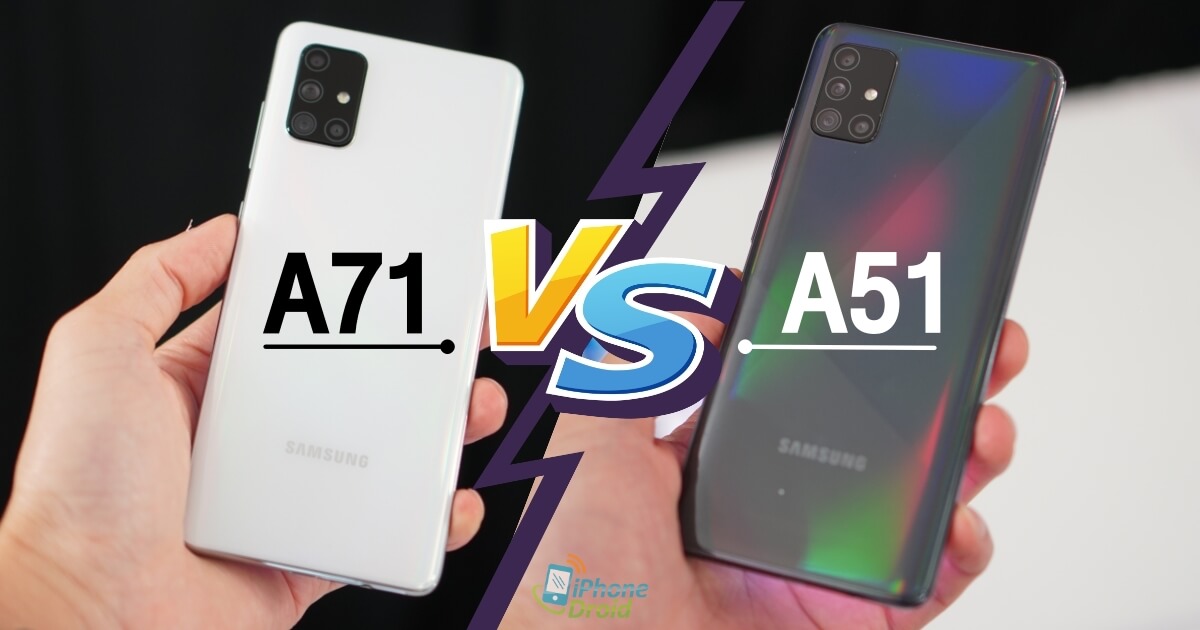 Samsung Galaxy A71 vs A51 (2020) Spec Compare