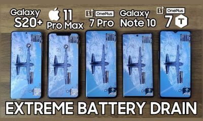 Samsung Galaxy S20 Plus vs iPhone 11 Pro Max vs OnePlus 7 Pro vs Note 10 vs 7T - BATTERY DRAIN TEST