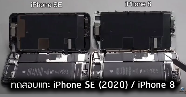 เมื่อ iPhone SE (2020) และ iPhone 8 ถูกแกะ แล้วนำมาบอร์ดมาสลับกันจะ