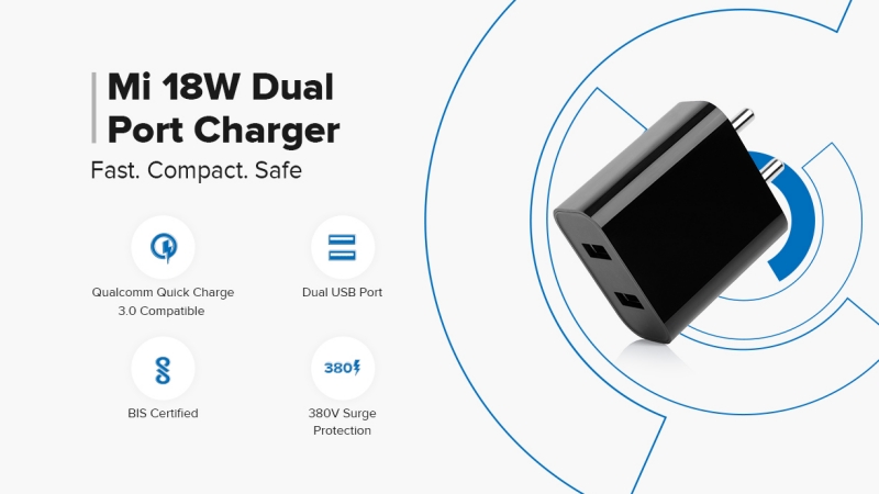 Xiaomi Mi 18W Dual Port Charger