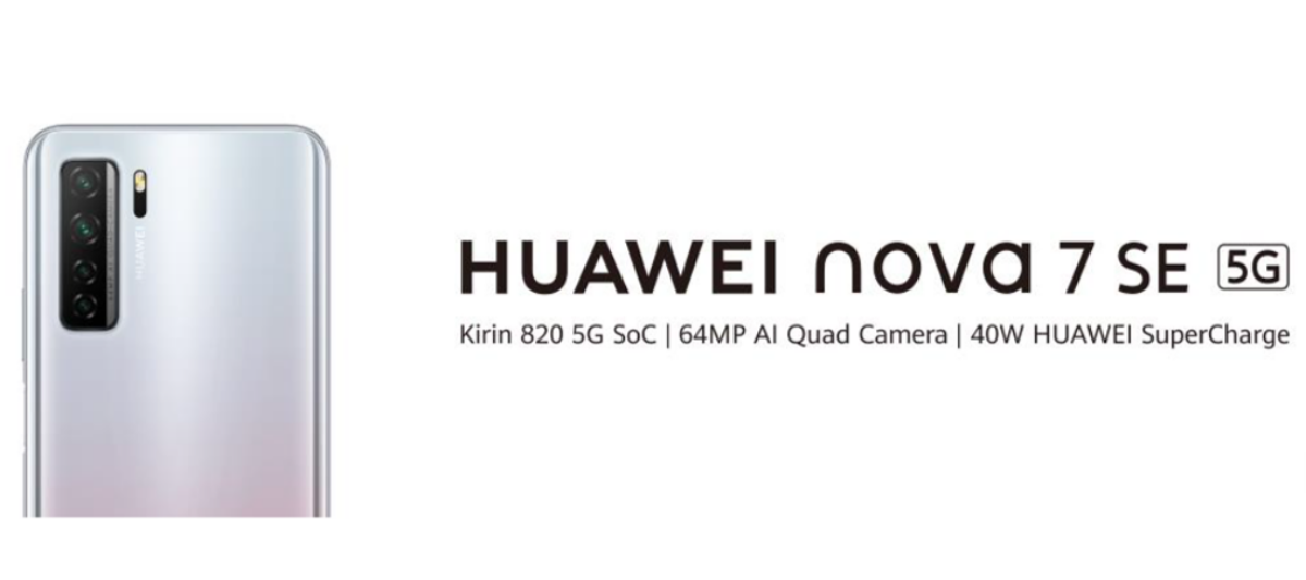 HUAWEI nova 7 SE 5G smartphones for everyone