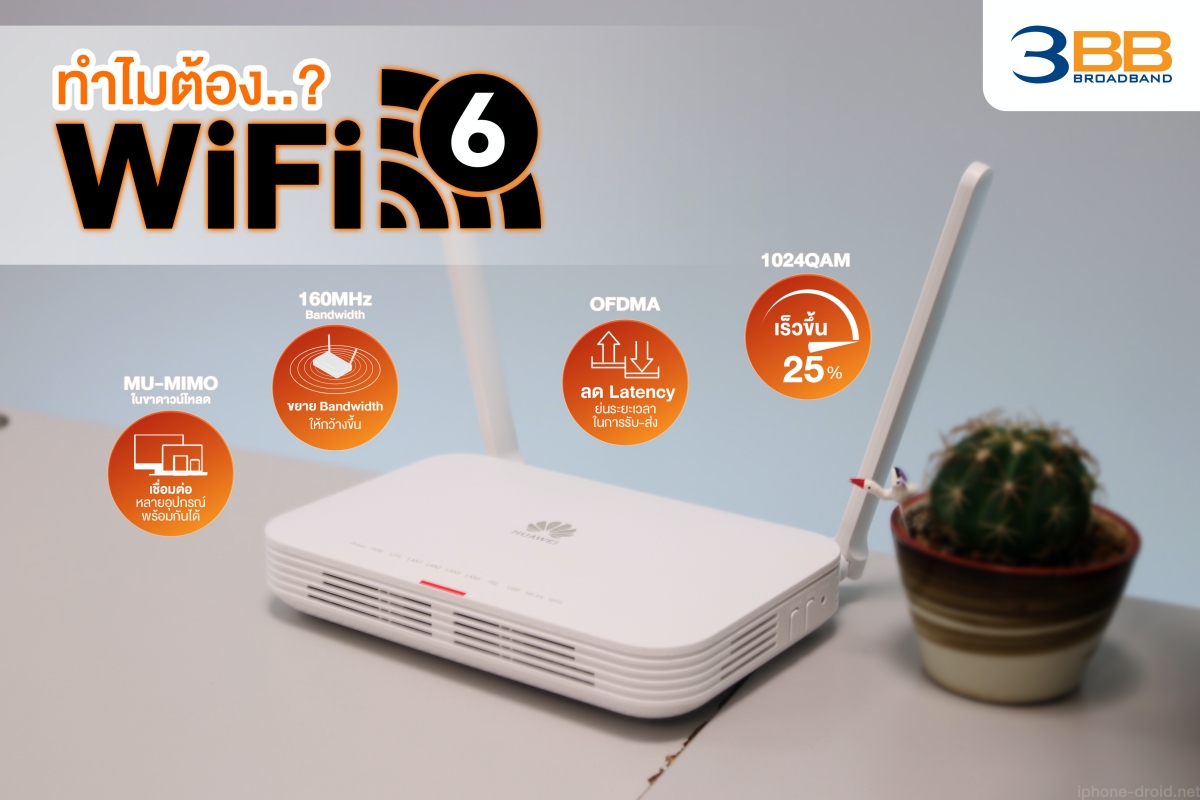3BB Huawei OptiXstar Wi-Fi 6 Unboxing and speedtest