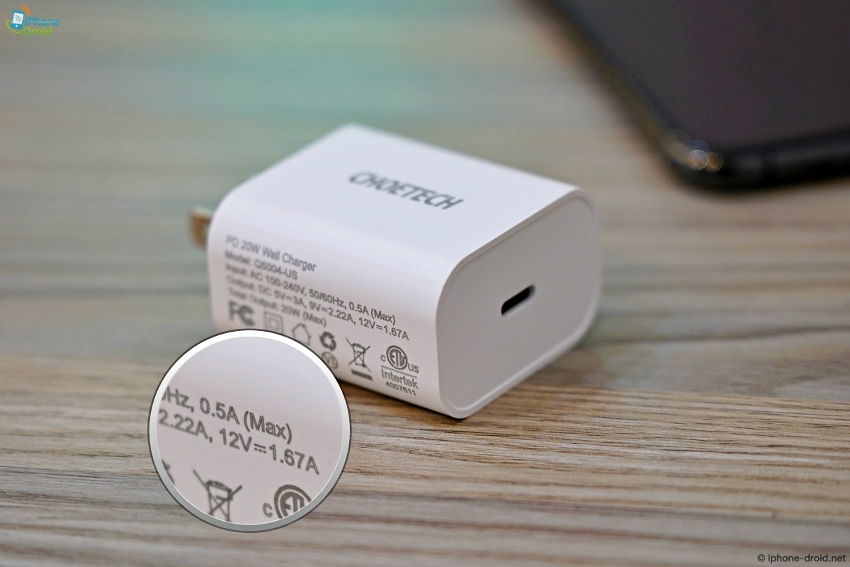 Choetech 20W USB-C PD Charger for iPhone 12 Review