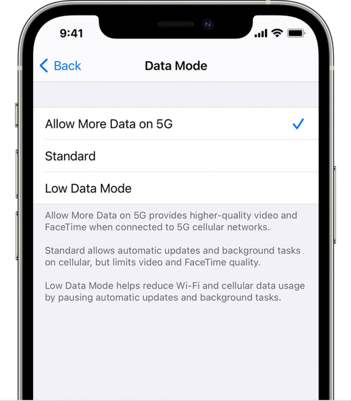 How to setting 5G and Data Mode with your iPhone 12