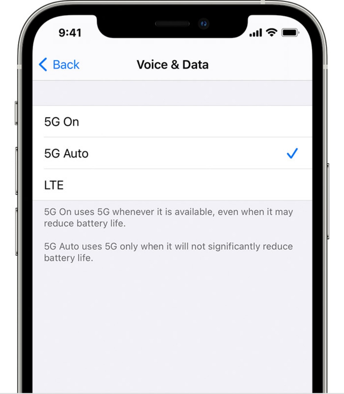 How to setting 5G and Data Mode with your iPhone 12