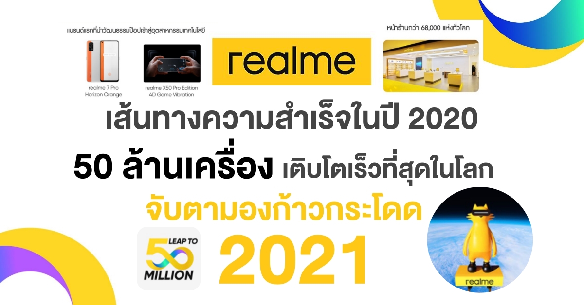 realme Worlds Fastest Brand to reach 50 Mil Smartphone Sales 1