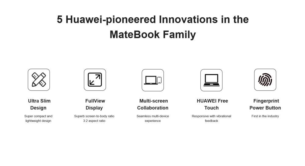 Huawei laptops with continued development until today