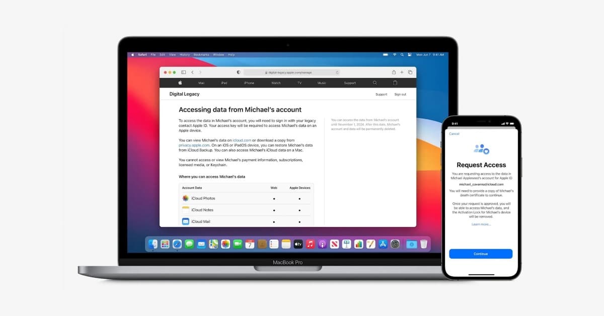 Apple Digital Legacy feature for iCloud
