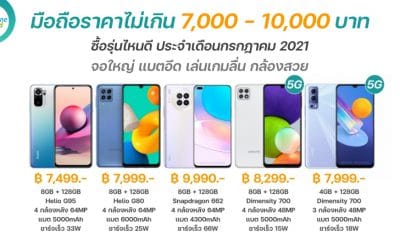 new smartphones 7k-10k in july 2021
