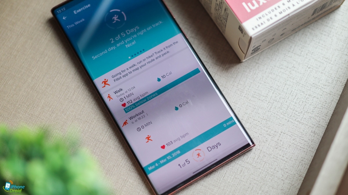 รีวิว Fitbit Luxe หลังจากได้ใช้งานมาประมาณ 2 วัน