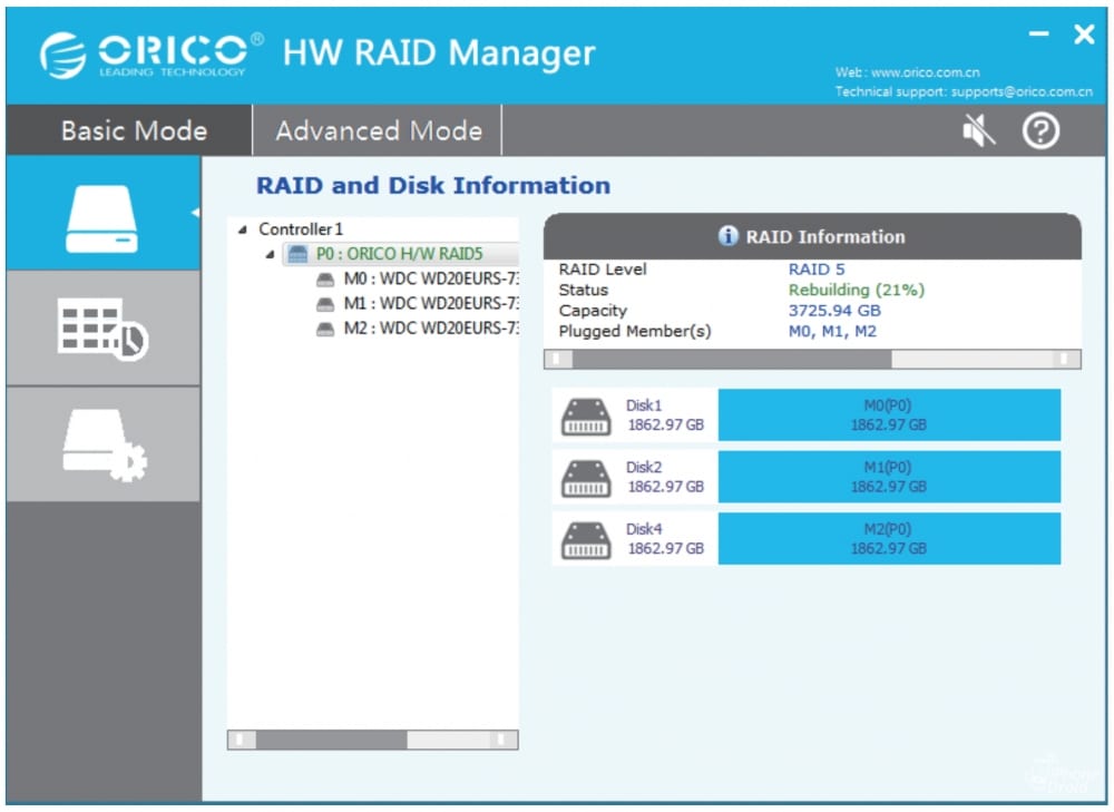 ORICO HW RAID Manager