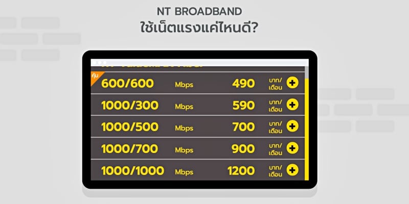 เปรียบเทียบเน็ตบ้าน AIS Fibre, 3BB, True Online, NT และ CAT