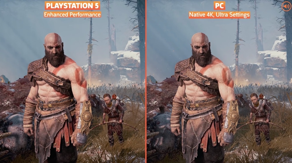 God of War, PC vs PS5