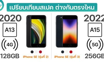 Compare iPhone SE 3 and iPhone SE 2