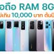 New Smartphones with 8GB RAM under 10000 THB in early 2022