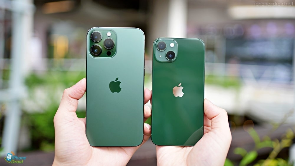 iPhone 13 Pro Max vs iPhone 13 สีเขียว