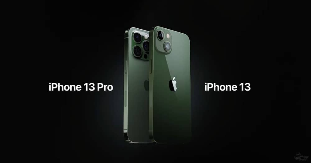 iPhone 13 and iPhone 13 Pro Green