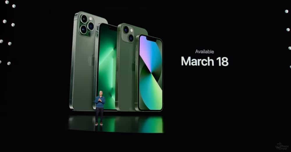 iPhone 13 and iPhone 13 Pro Green