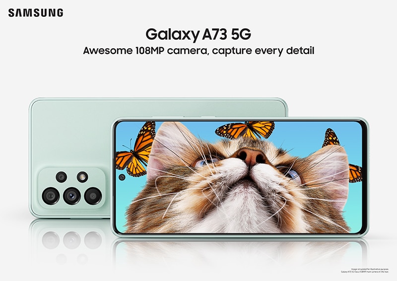 เปิดตัว Samsung Galaxy A73 5G ตัวท็อปสุดในตระกูล พร้อมกล้อง 108MP รุ่นแรกของ A Series