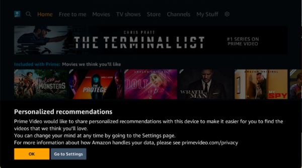 Prime Video is now available on LG Smart TVs