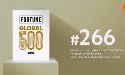 Xiaomi ขยับติดอันดับที่ 266 ของ Fortune Global 500