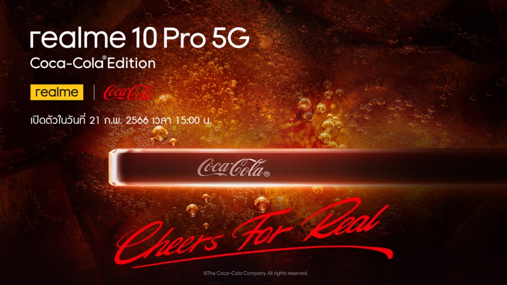 Surprise realme 10 Pro 5G Coca-Cola Edition launched in Thailand on February 21